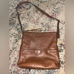 Fossil Brown Leather Crossbody Purse